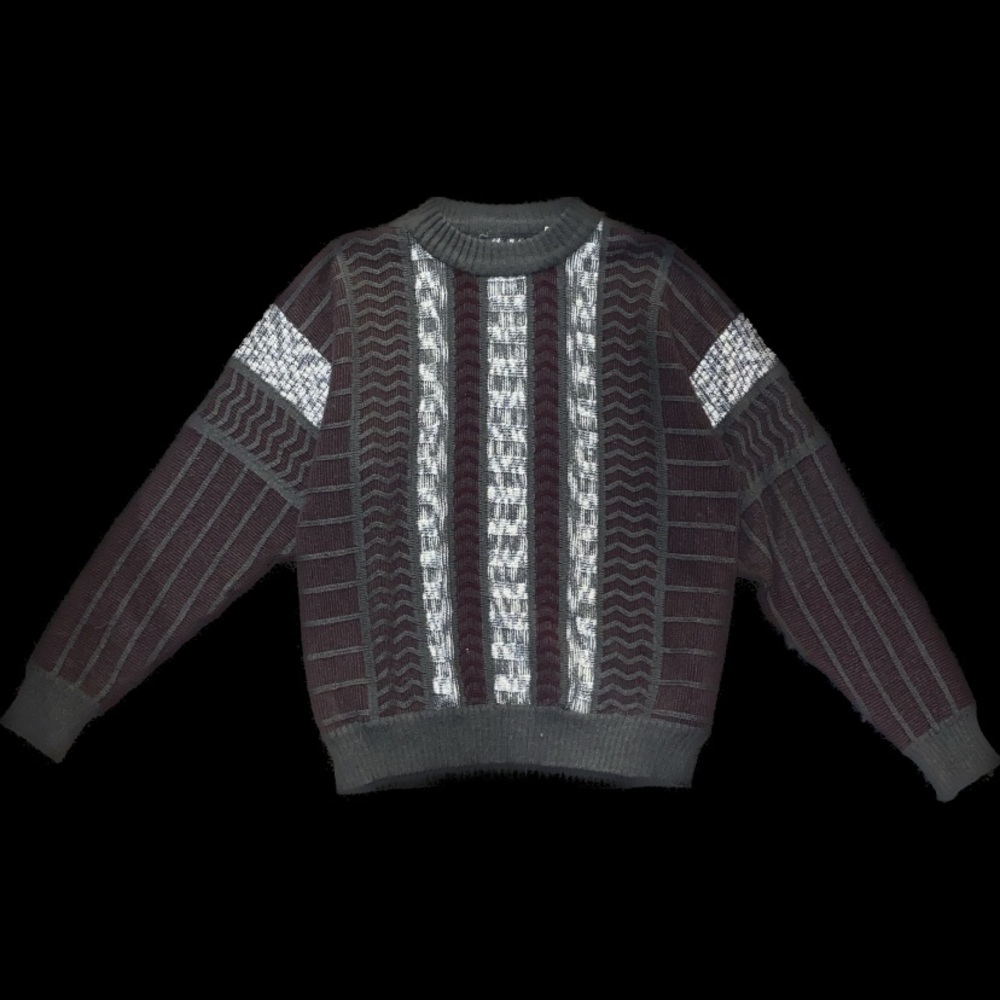 Acrylic Wool Grandpa Sweater